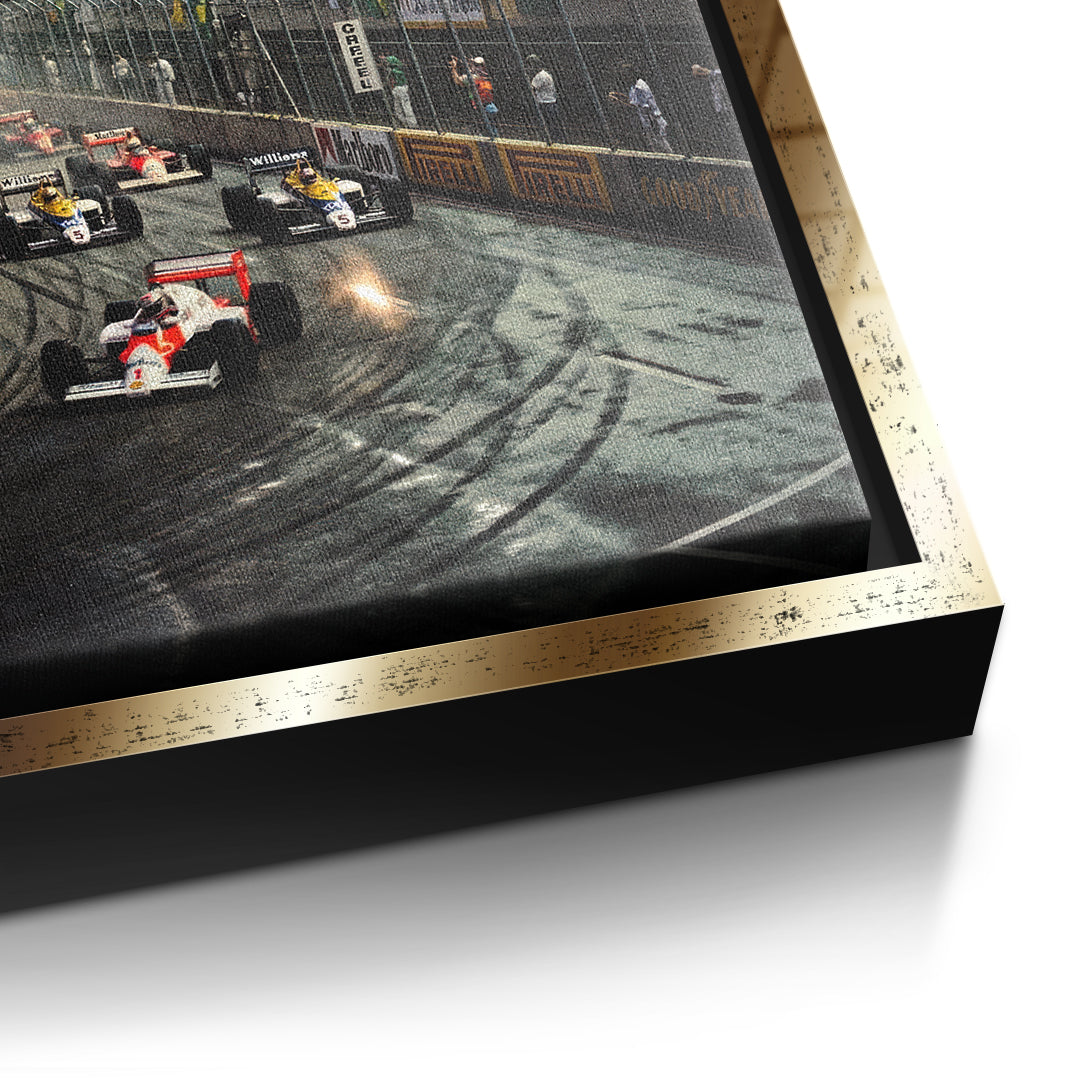 DOTCOMCANVAS Rio F1 Leinwandbild Detail gold