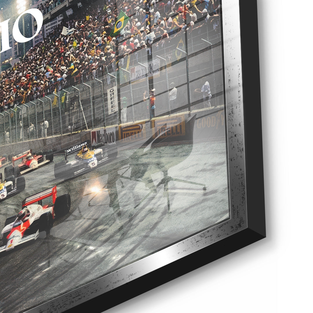 DOTCOMCANVAS Rio F1 Acrylglasbild Detail silber