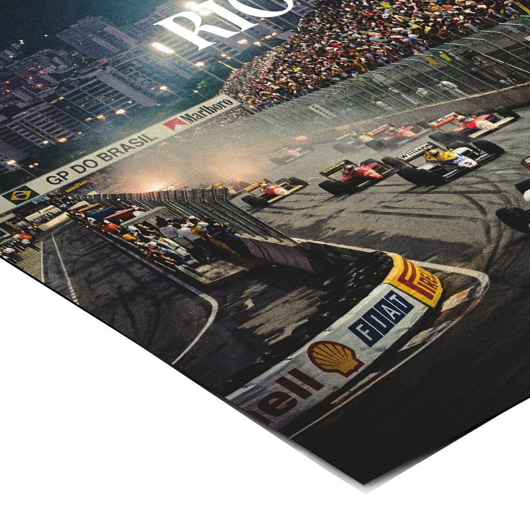 DOTCOMCANVAS Rio F1 Poster Corner Detail