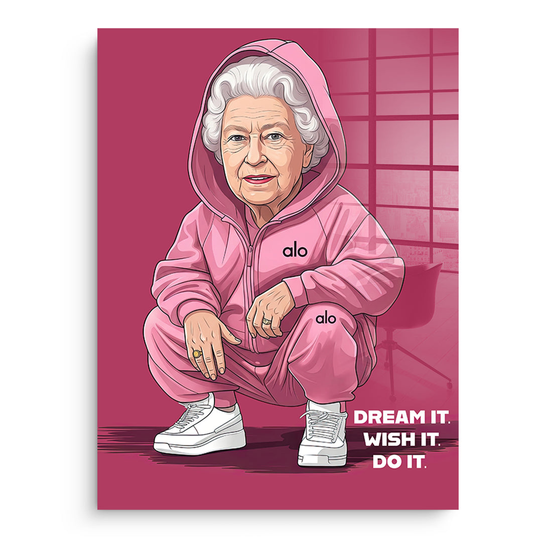 Queen Elizabeth Swag Acrylglasbild