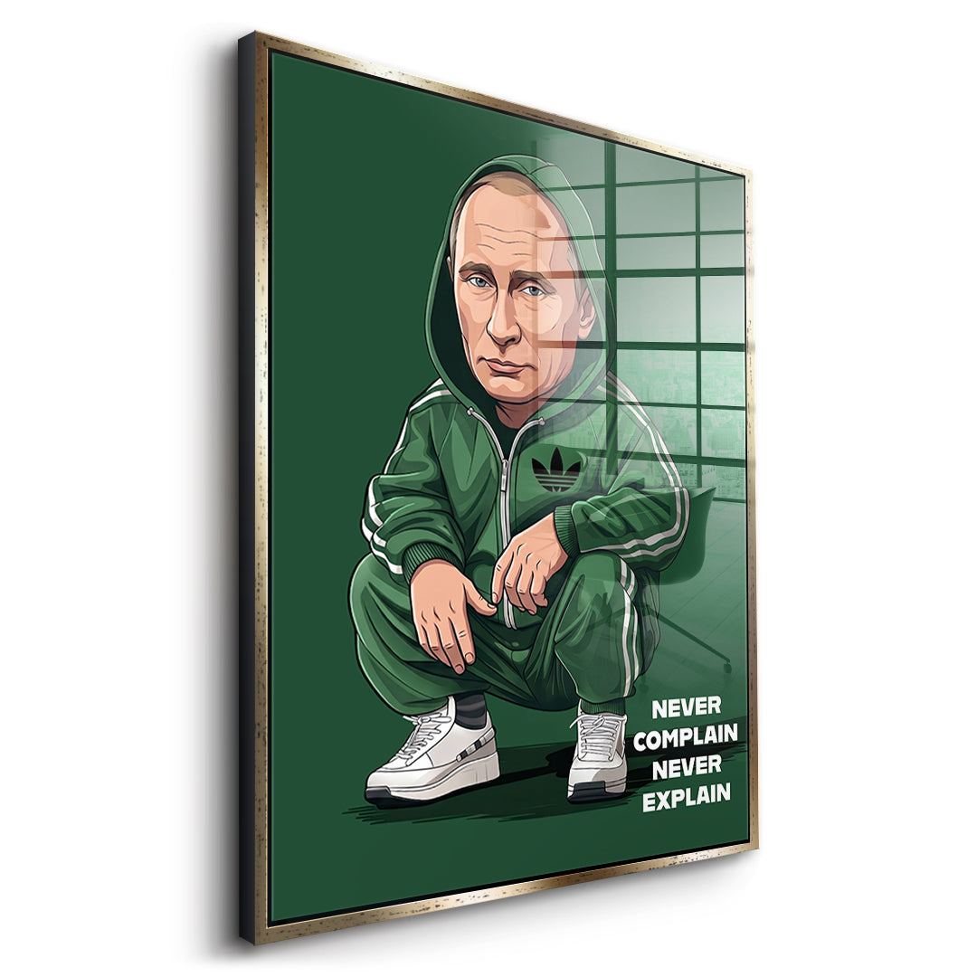 Putin Swag Acrylglasbild Seite Gold
