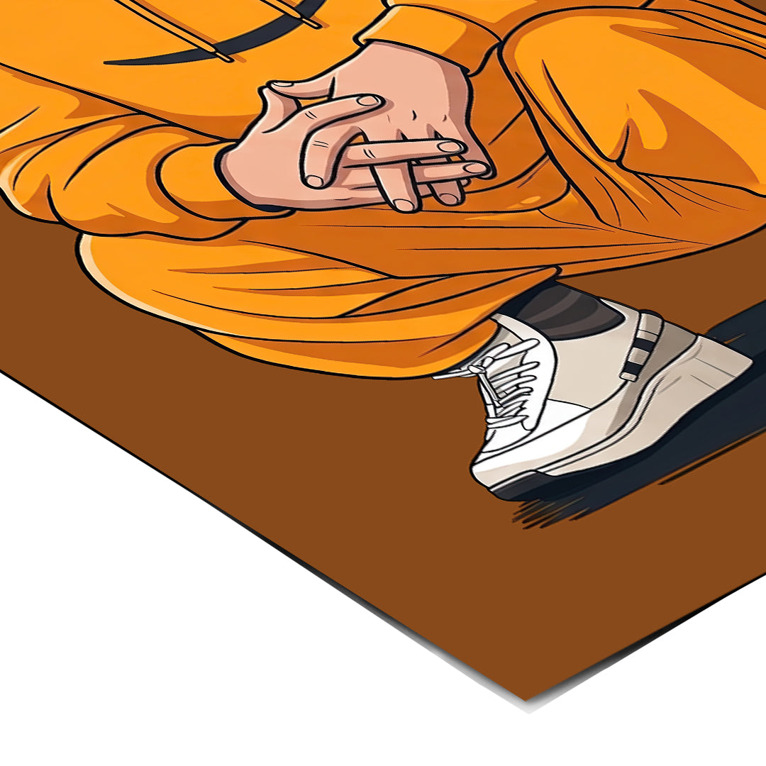 DOTCOMCANVAS Jeff Bezos Swag Poster Corner-Detail