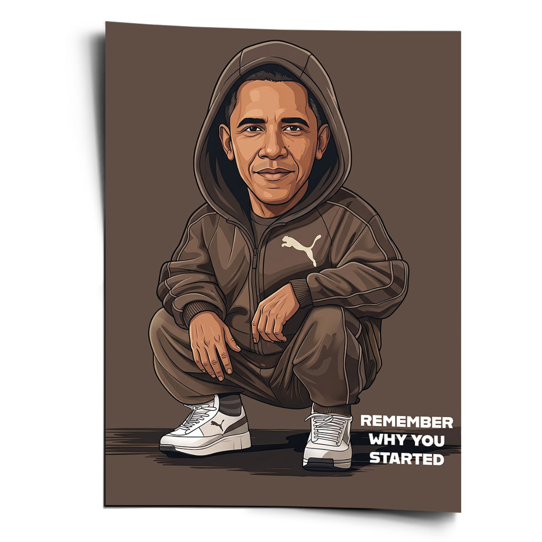 DOTCOMCANVAS Obama Swag Poster Vorderansicht