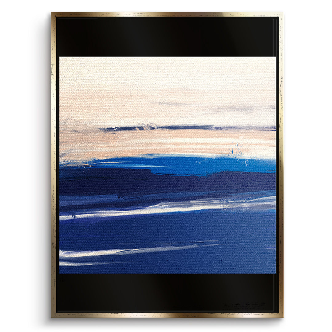 DOTCOMCANVAS As it was enough Leinwandbild Vorderansicht Gold