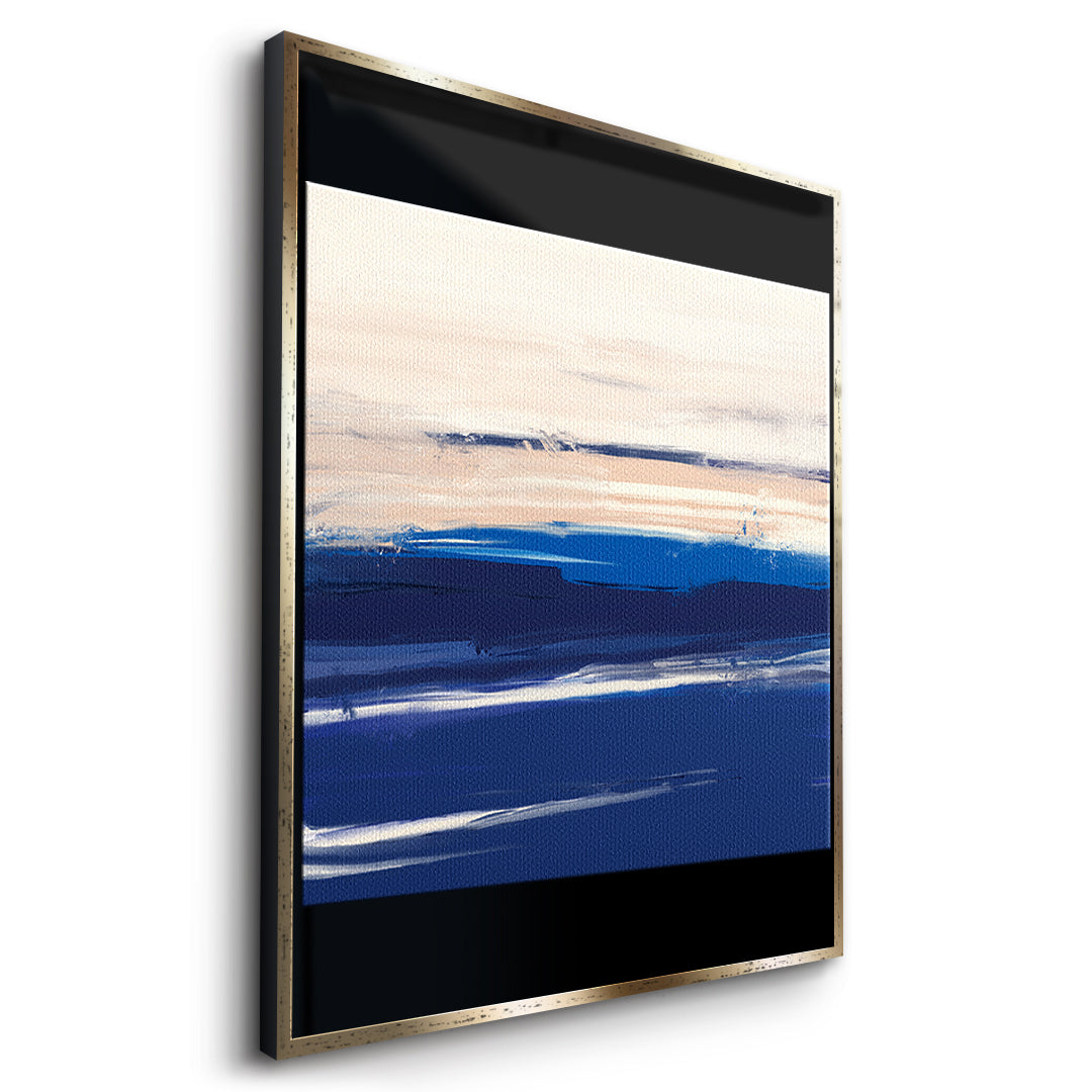 DOTCOMCANVAS As it was enough Leinwandbild Seitenansicht Gold