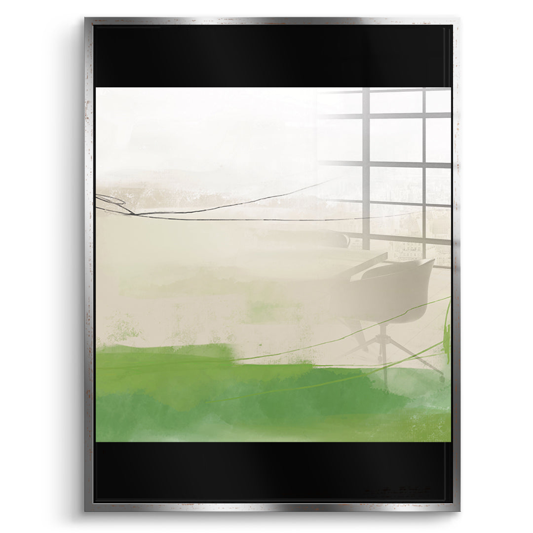 DOTCOMCANVAS What stayed Acrylglasbild front Silberner Rahmen