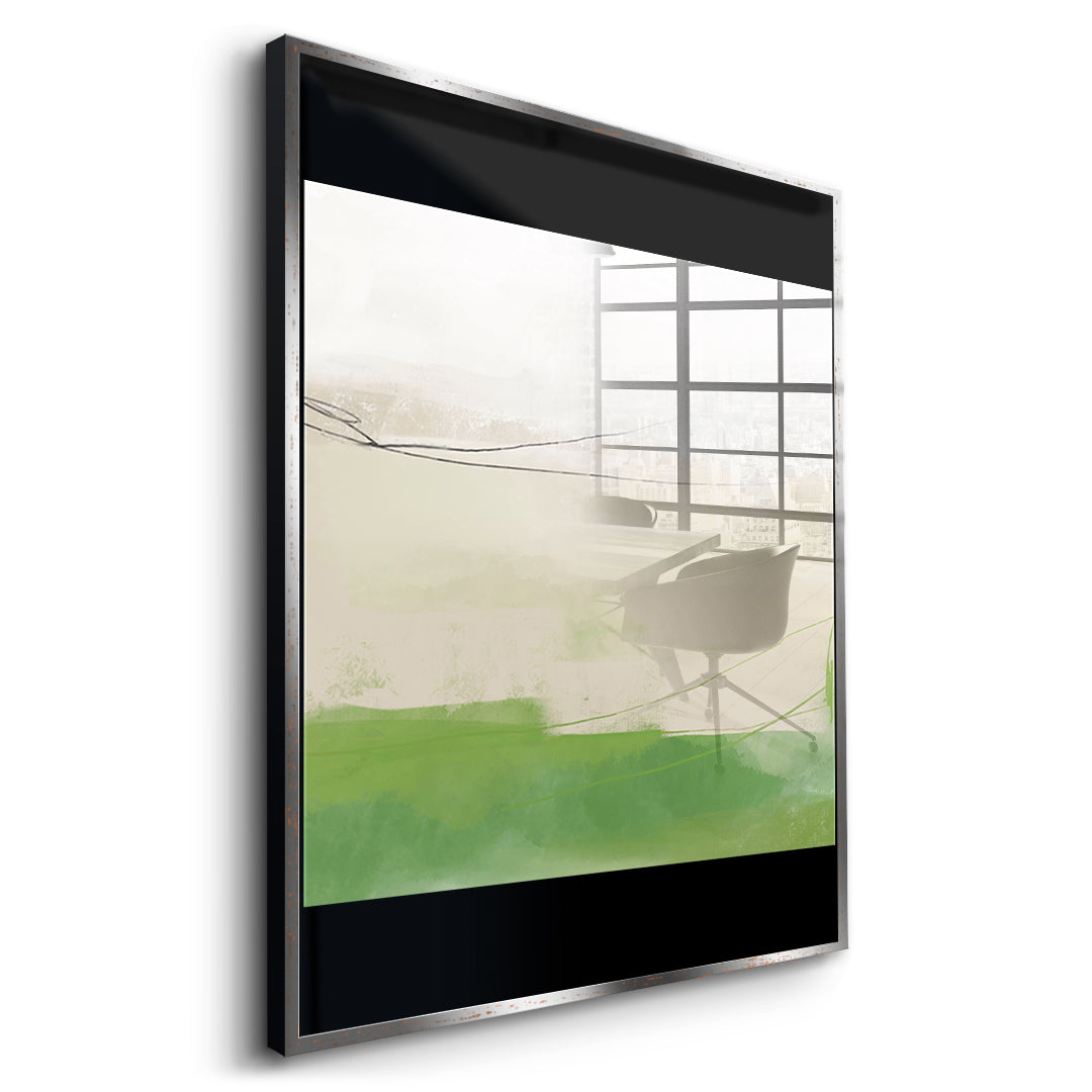DOTCOMCANVAS What stayed Acrylglasbild side Silberner Rahmen