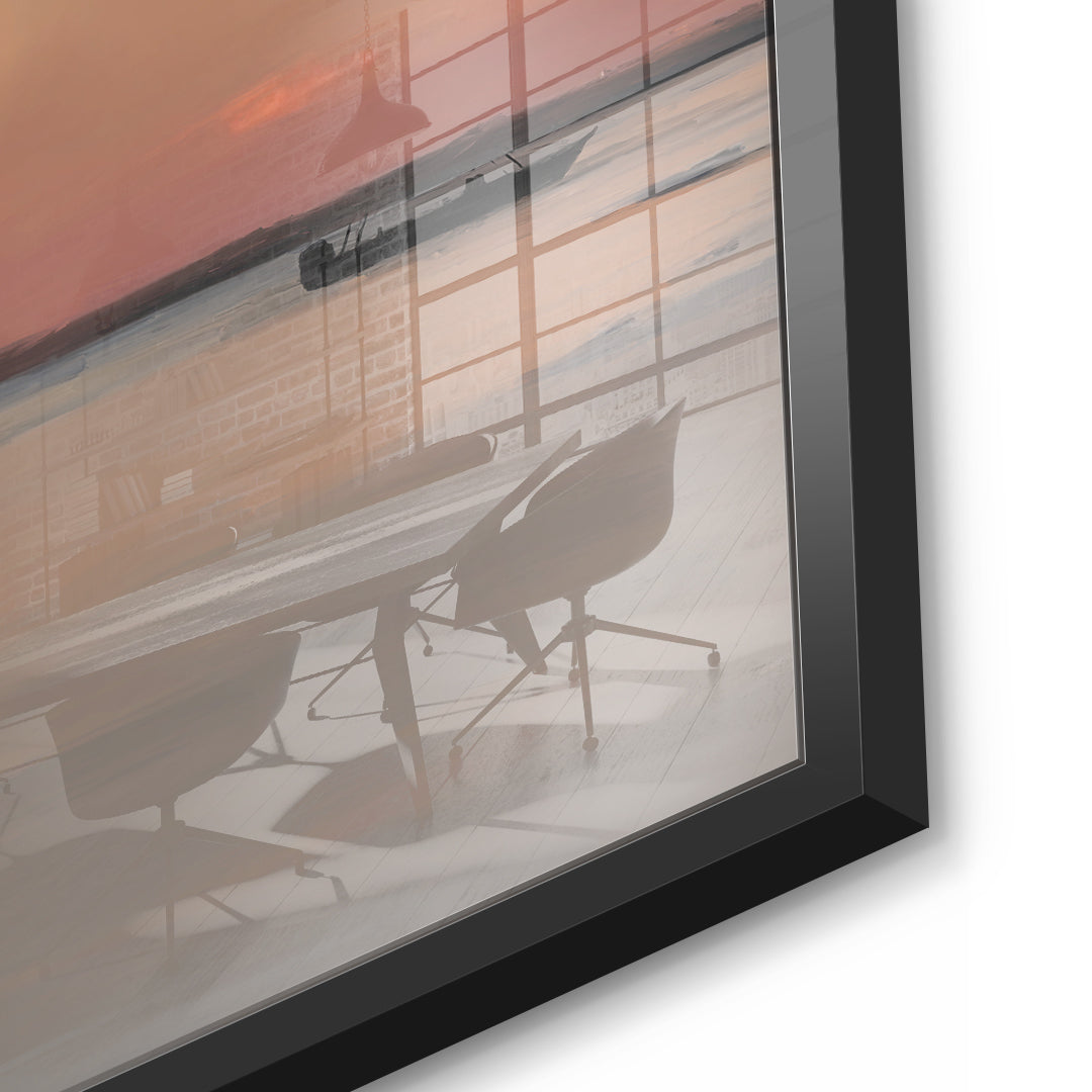 DOTCOMCANVAS Porto Rico Acrylglasbild Detailansicht mit schwarzem Rahmen