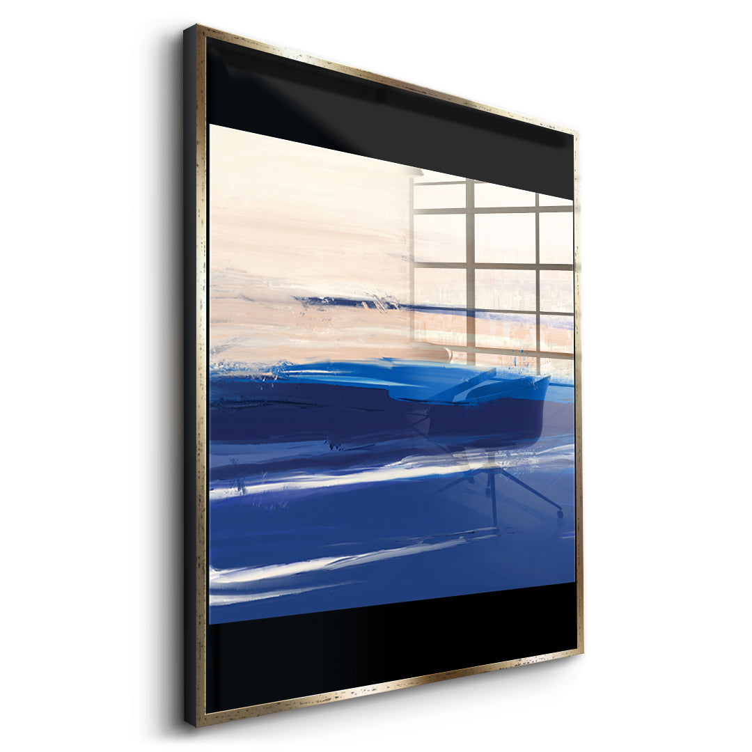 DOTCOMCANVAS As it was enough Acrylglasbild Seitenansicht Gold