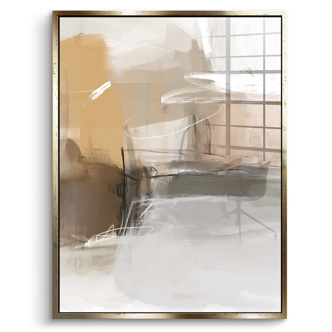 DOTCOMCANVAS Close To My Chest 02 Acrylglasbild Vorderansicht Gold