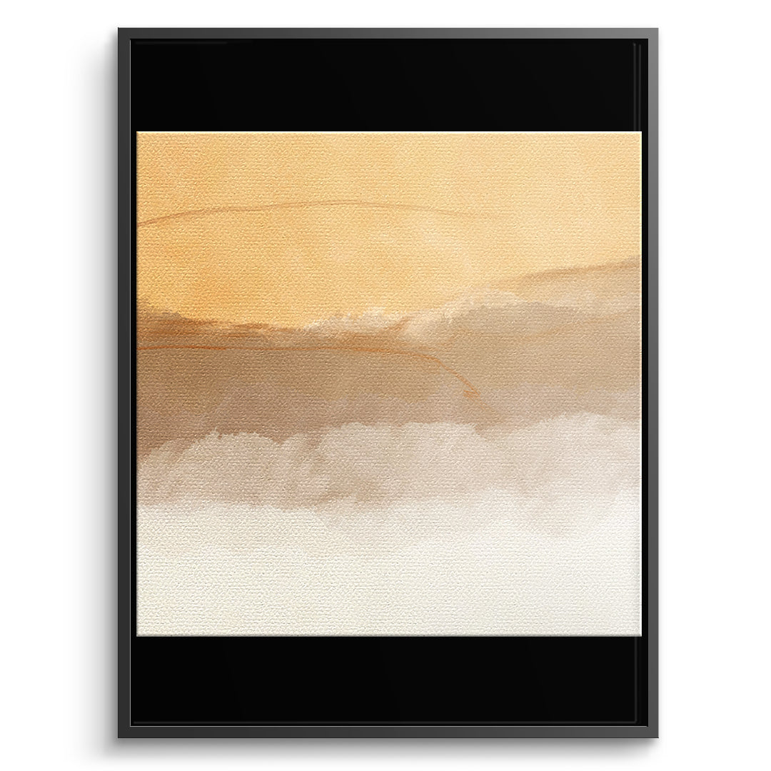 DOTCOMCANVAS In soft time Leinwandbild Vorderansicht mit schwarzem Rahmen