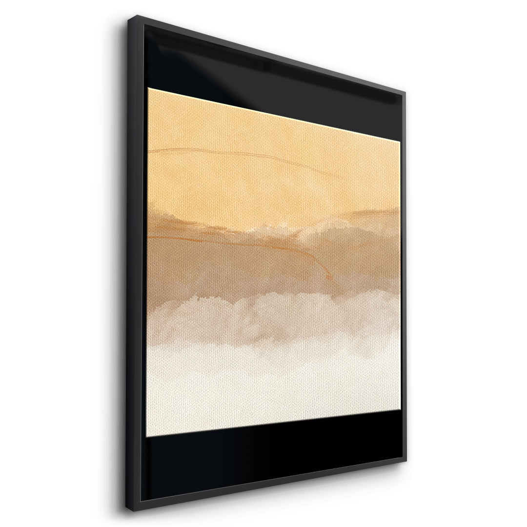 DOTCOMCANVAS In soft time Leinwandbild Seitenansicht mit schwarzem Rahmen