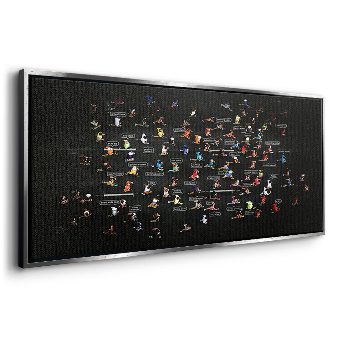 Leinwandbild Small people thing Seite Silber