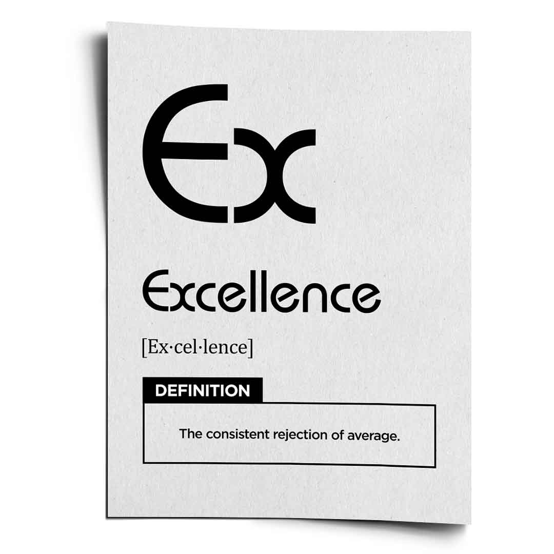 DOTCOMCANVAS® Excellence (Ex) Poster Version Weiß – Vorderansicht