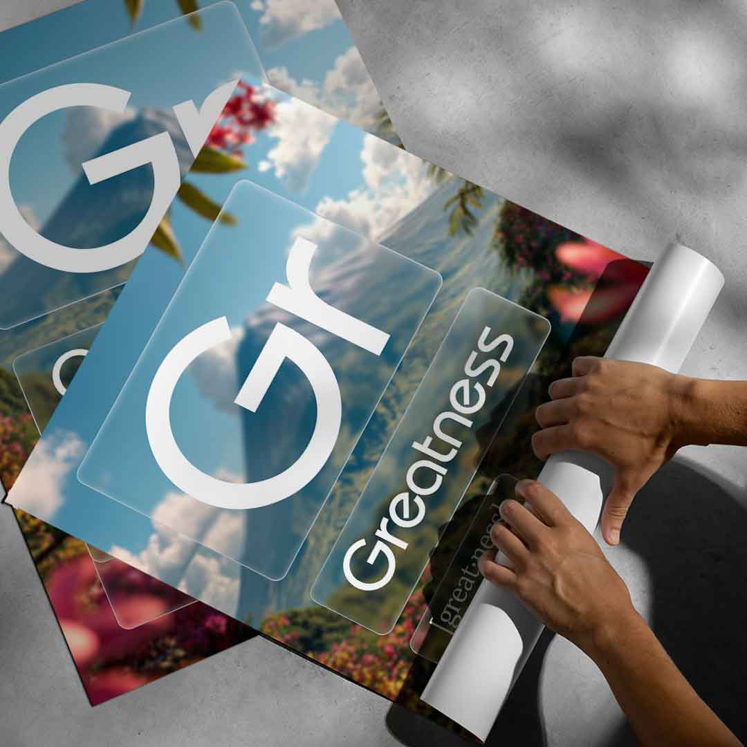 DOTCOMCANVAS® Greatness (Gr) Poster Version Farbig – aufgerollt