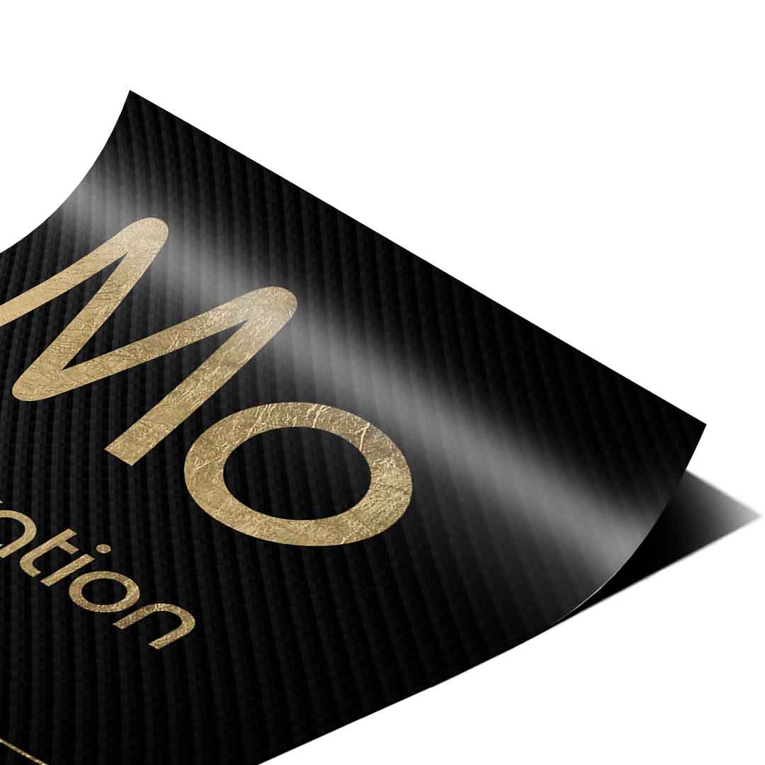 DOTCOMCANVAS® Motivation (Mo) Poster Version Schwarz – Eck-Detail