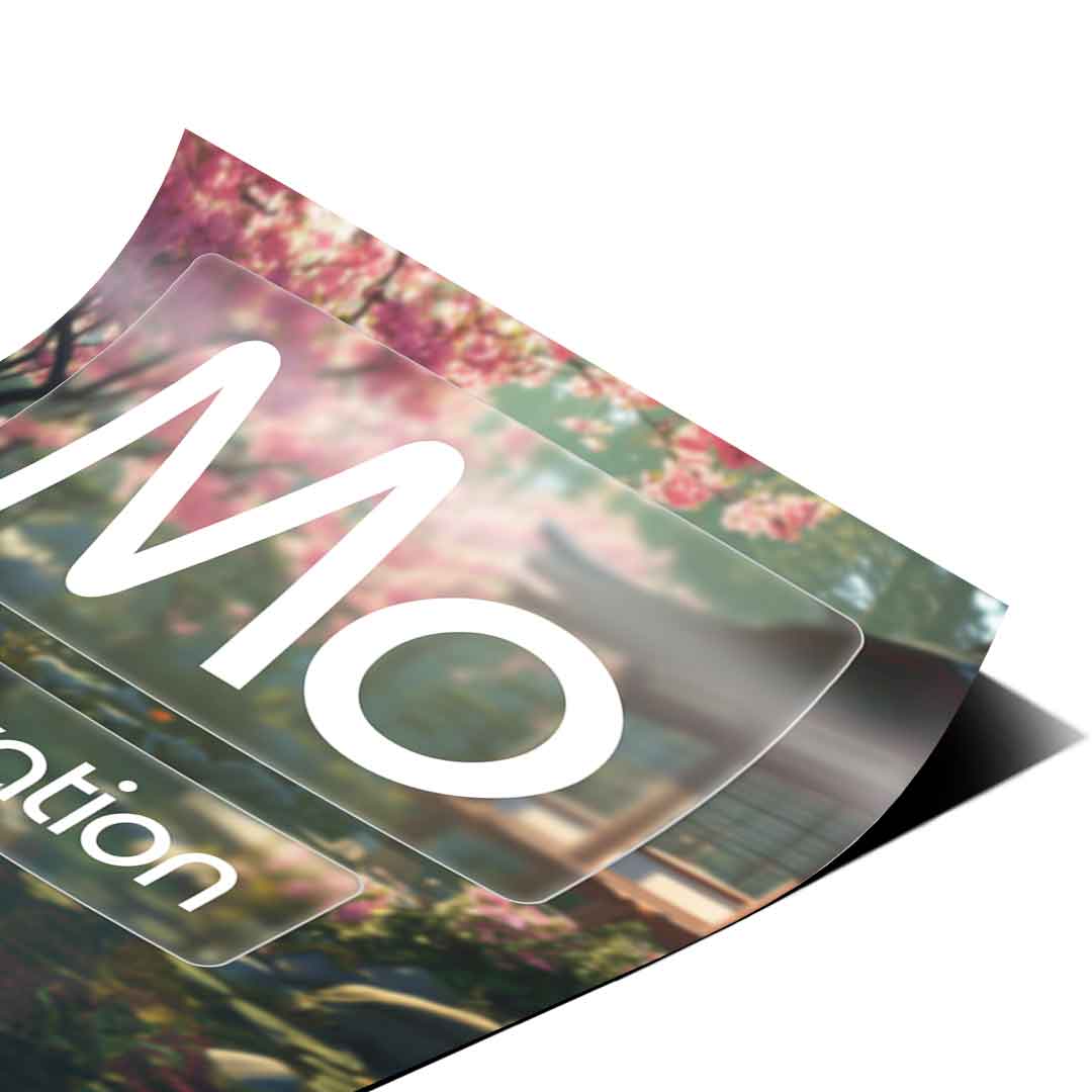 DOTCOMCANVAS® Motivation (Mo) Poster Version Farbig – Eck-Detail