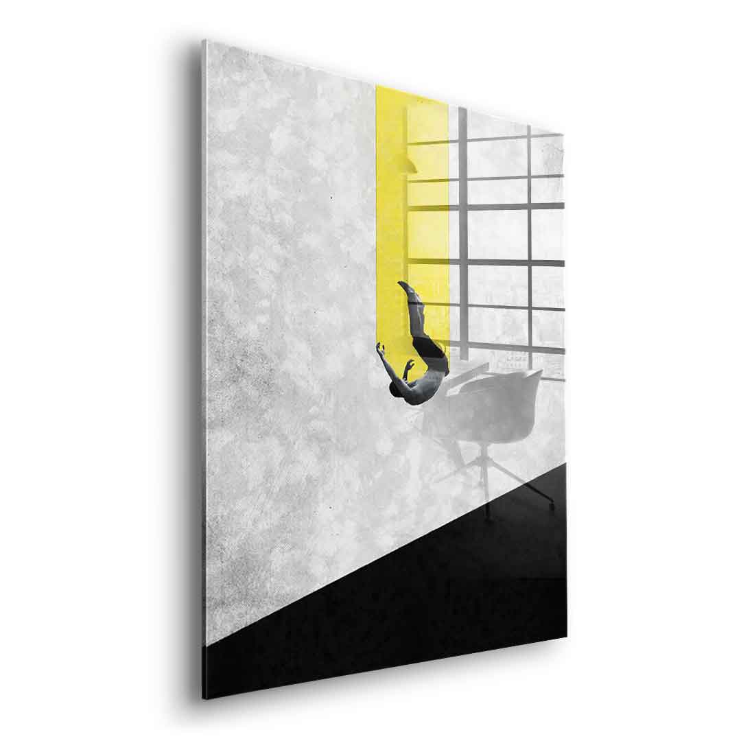 DOTCOMCANVAS® The great fall Acrylglasbild – Größenvergleich
