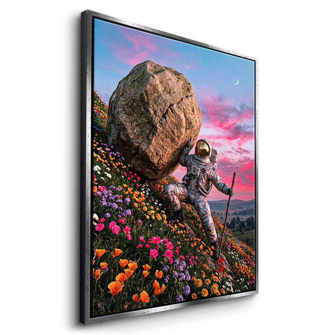 DOTCOMCANVAS® Astronaut's Heavy Burden Leinwandbild – Seitenansicht 13