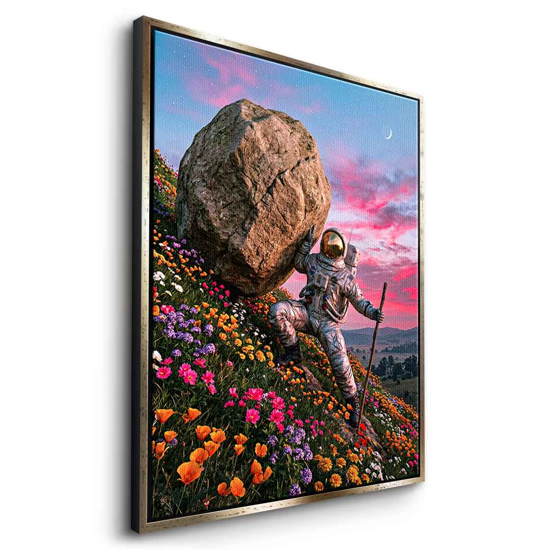 DOTCOMCANVAS® Astronaut's Heavy Burden Leinwandbild – Seitenansicht 14