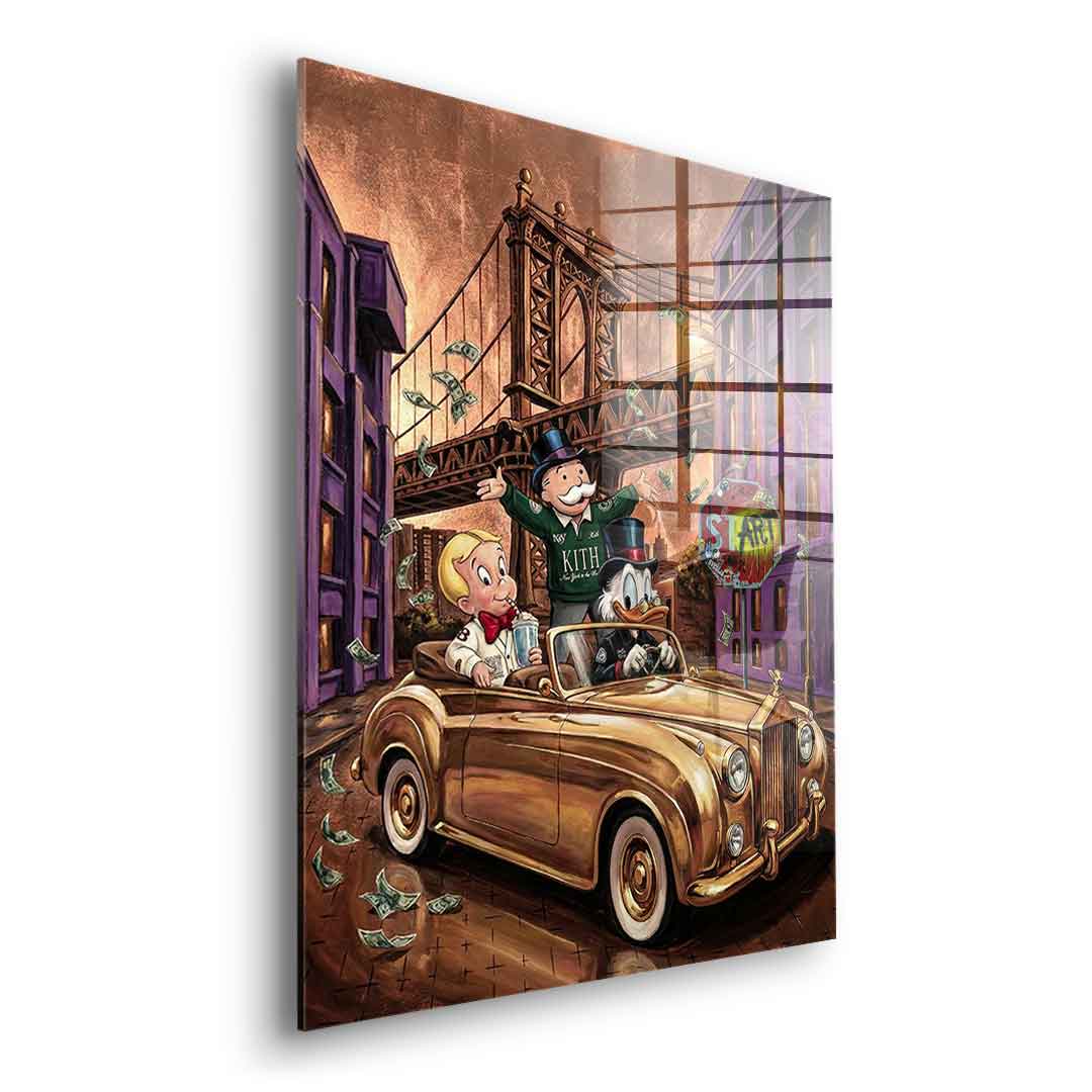 DOTCOMCANVAS New York Vibe Acrylglasbild Seitenansicht Ohne Rahmen