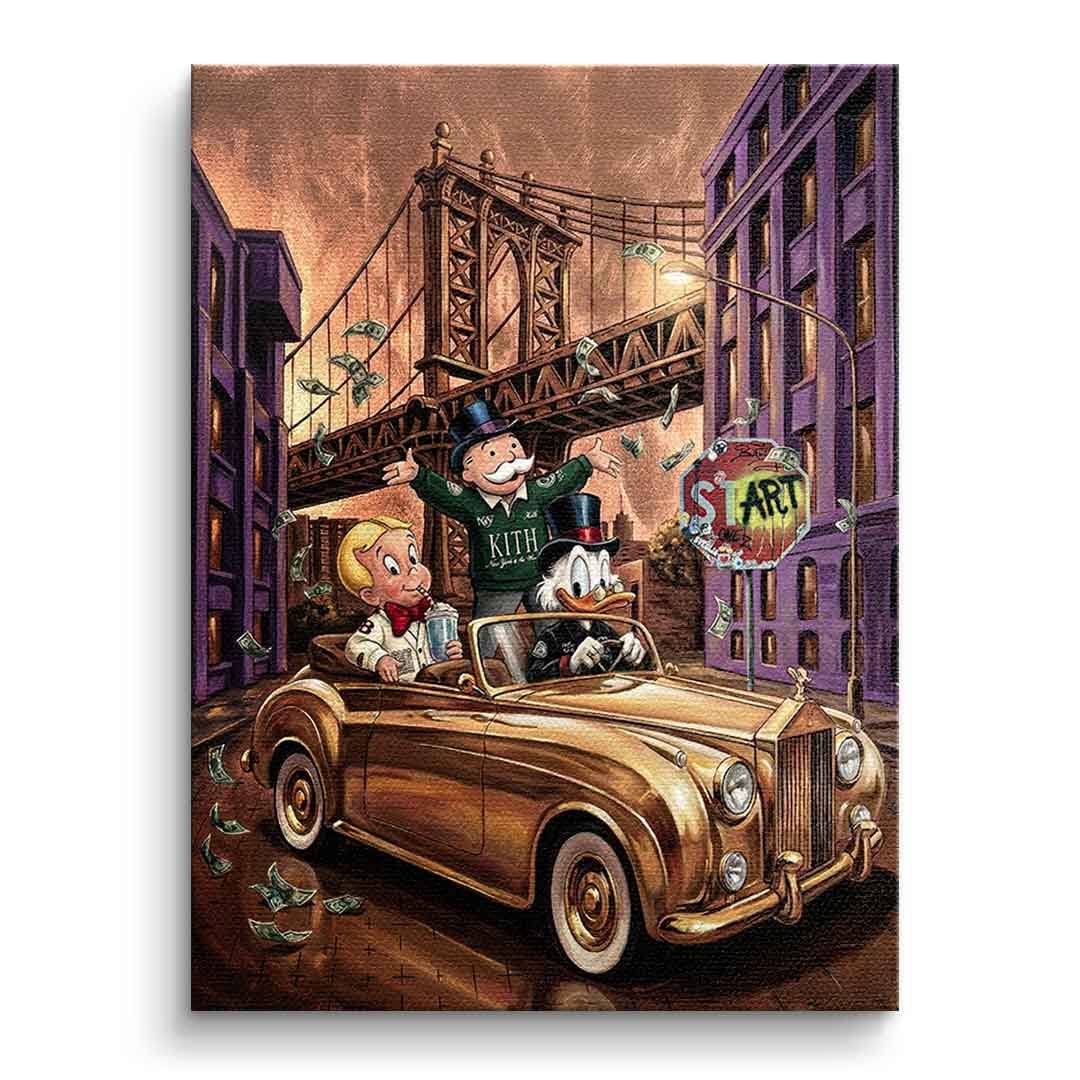 DOTCOMCANVAS New York Vibe Leinwandbild Frontansicht Ohne Rahmen