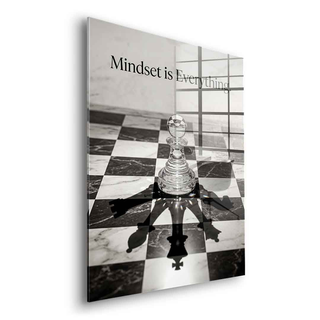 DOTCOMCANVAS Mindset is Everything Acrylglasbild Seitenansicht Ohne Rahmen