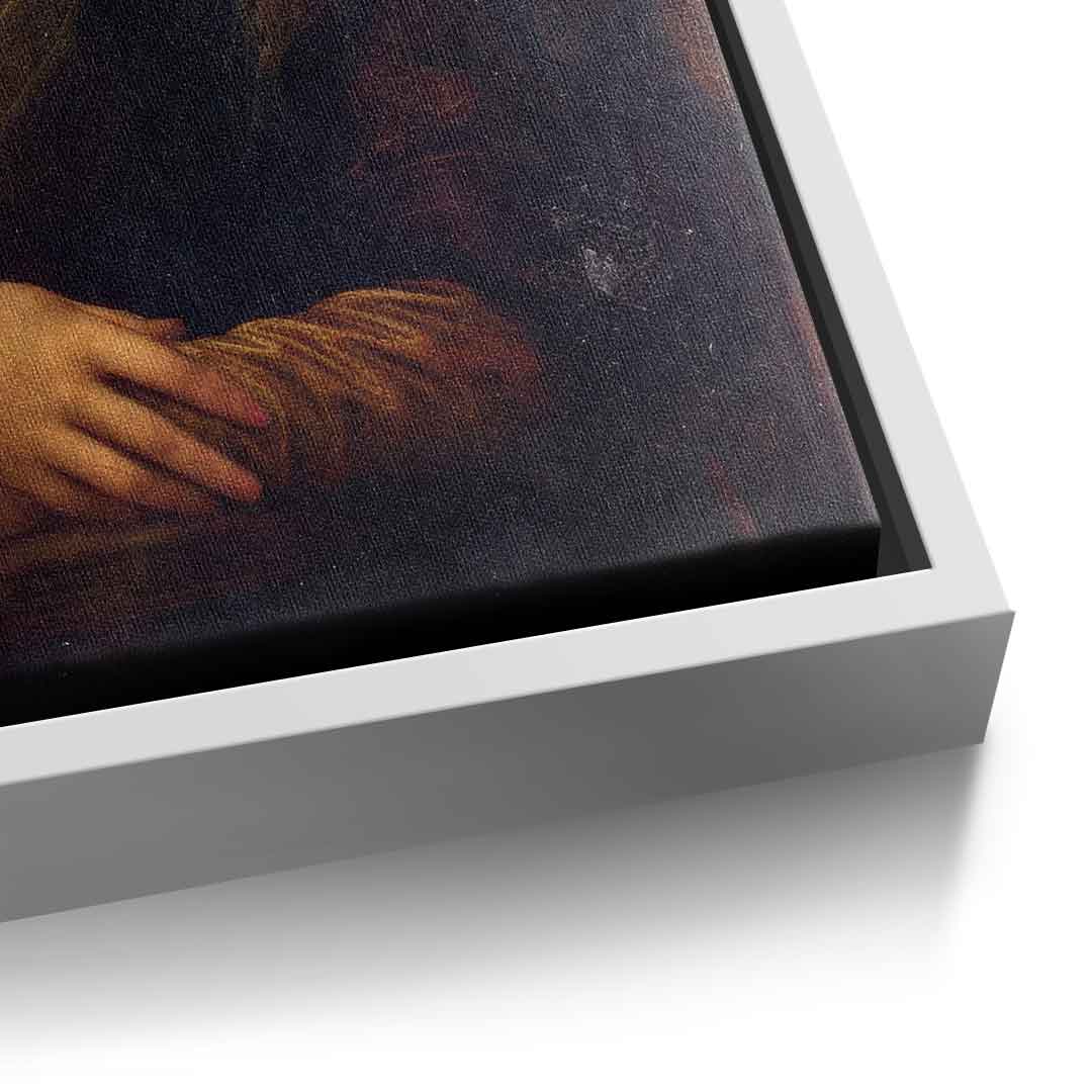 DOTCOMCANVAS Mona Lisa 2 for Toilett Leinwandbild – Humor Klassik WC Wandbild