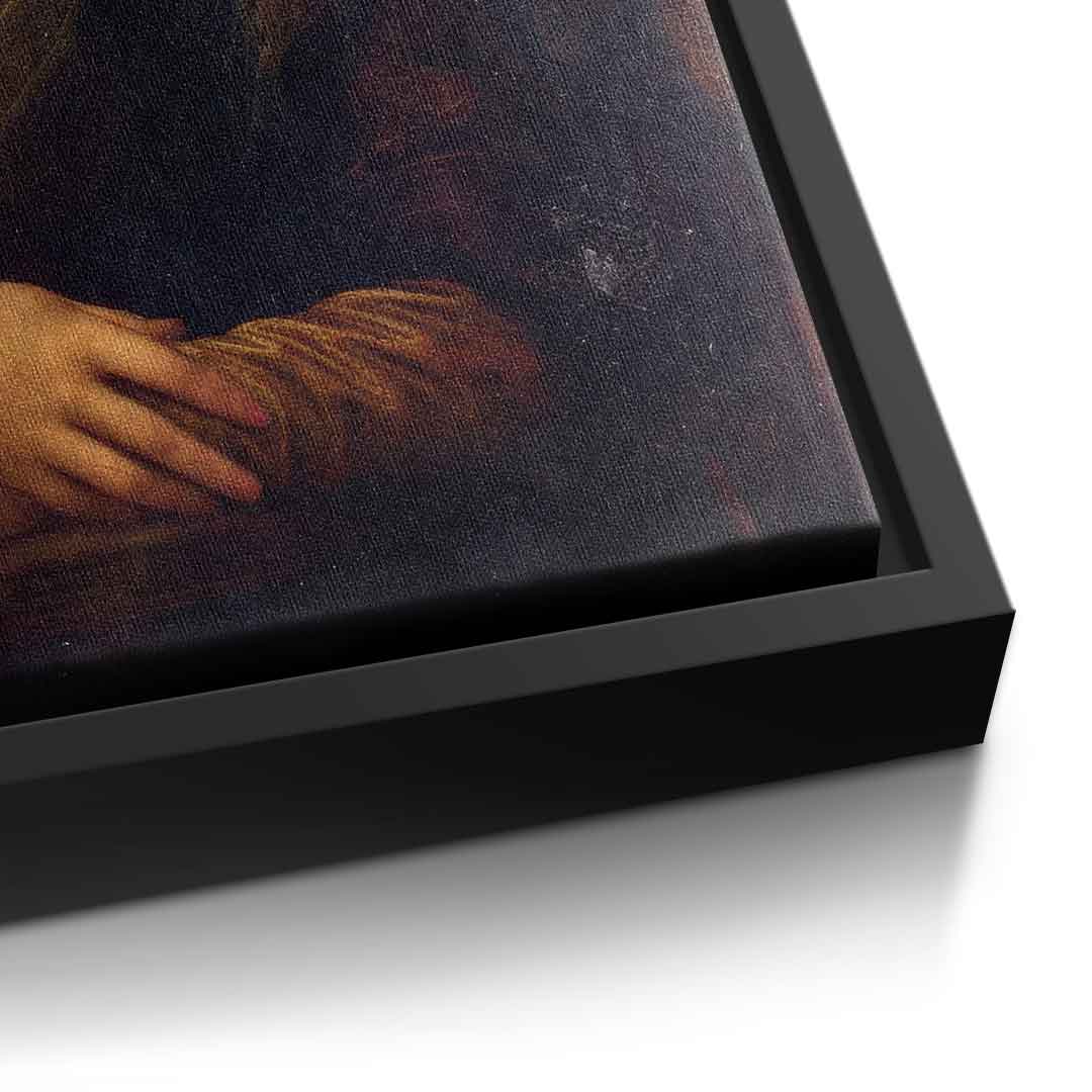 DOTCOMCANVAS Mona Lisa 2 for Toilett Leinwandbild – Humor Klassik WC Wandbild