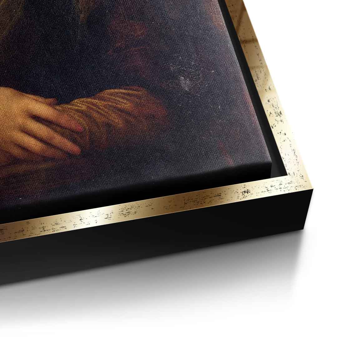 DOTCOMCANVAS Mona Lisa 2 for Toilett Leinwandbild – Humor Klassik WC Wandbild