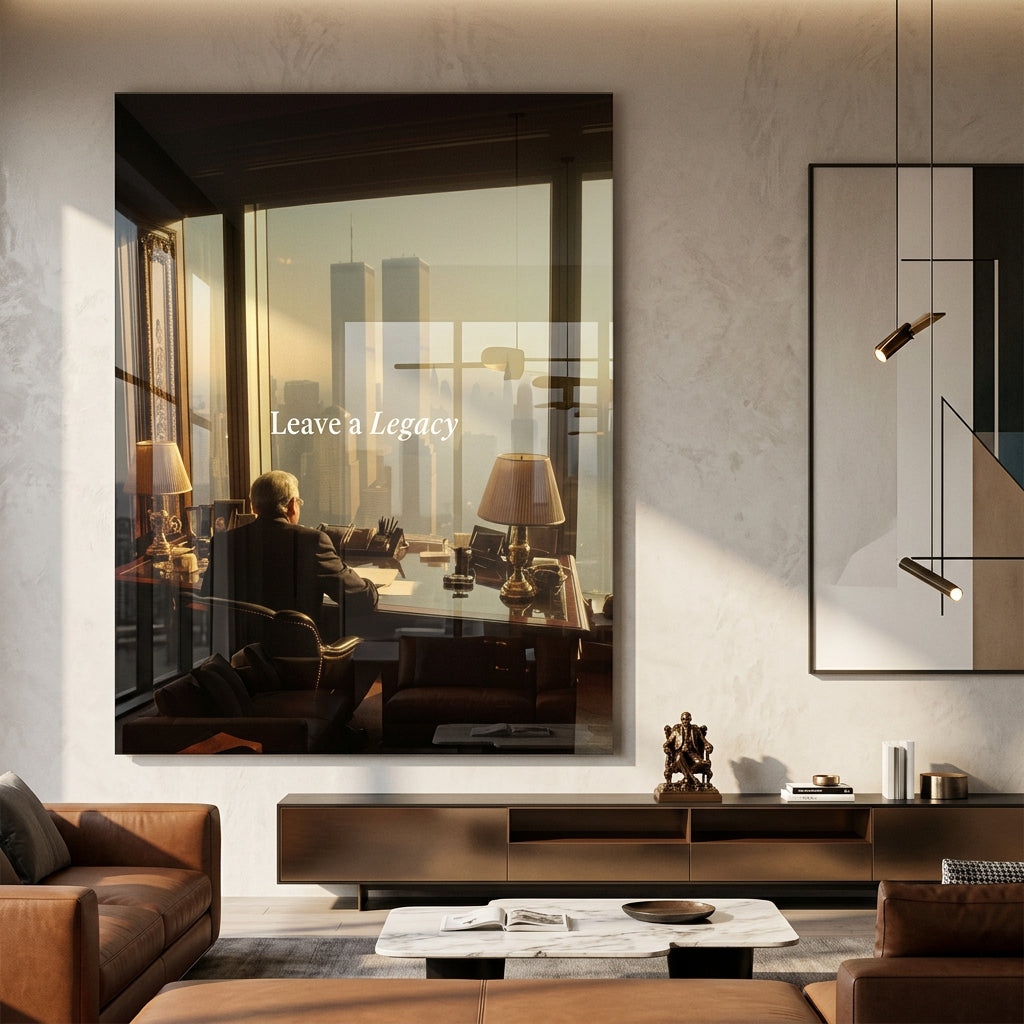 DOTCOMCANVAS Leave a Legacy Acrylglasbild – Wohnraum Ambiente