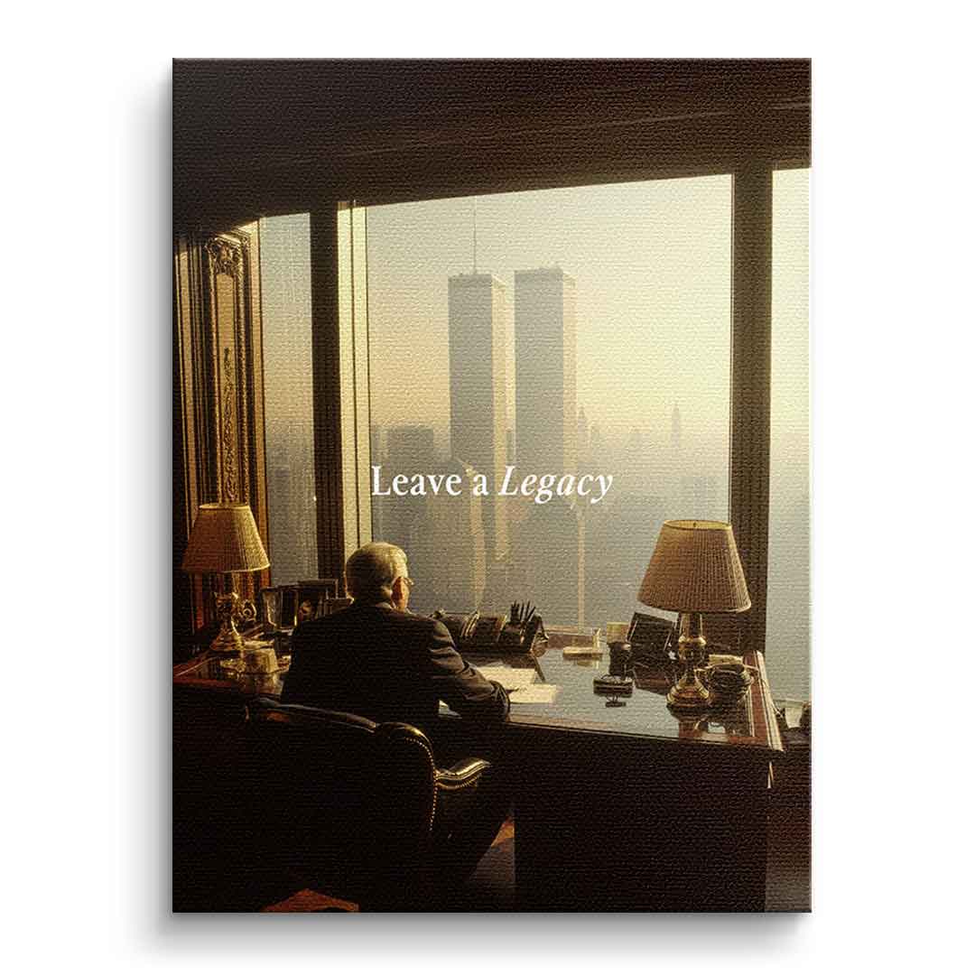 DOTCOMCANVAS Leave a Legacy Leinwandbild – Vorderansicht ohne Rahmen
