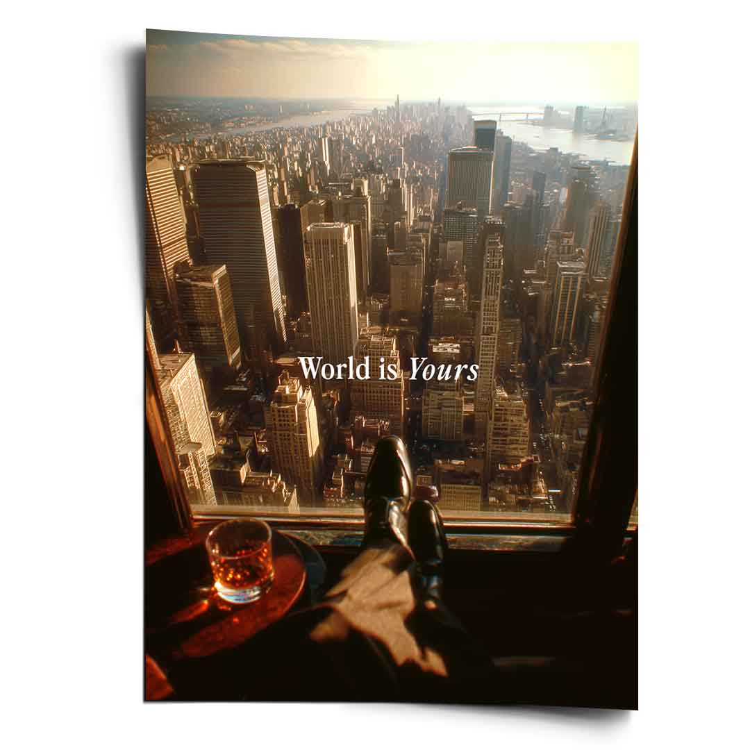 DOTCOMCANVAS World is Yours Poster Front