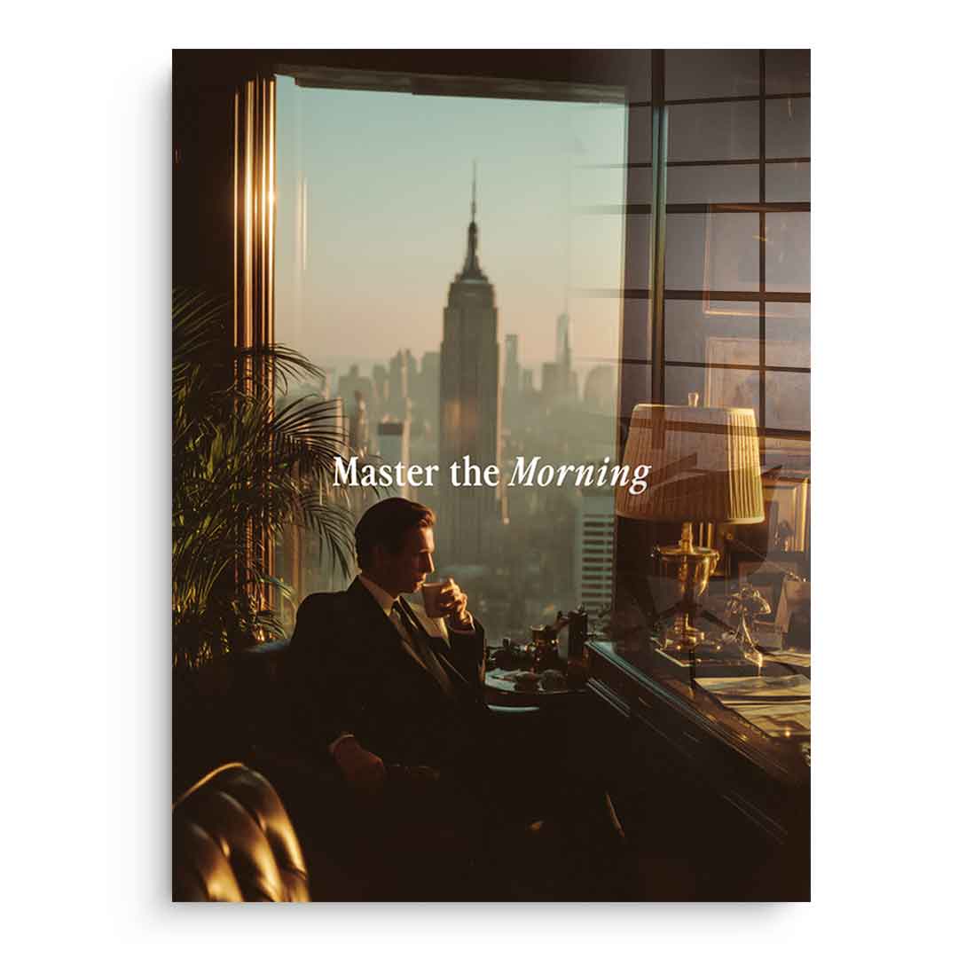 DOTCOMCANVAS Master the Morning Acrylglasbild Ohne Rahmen Front