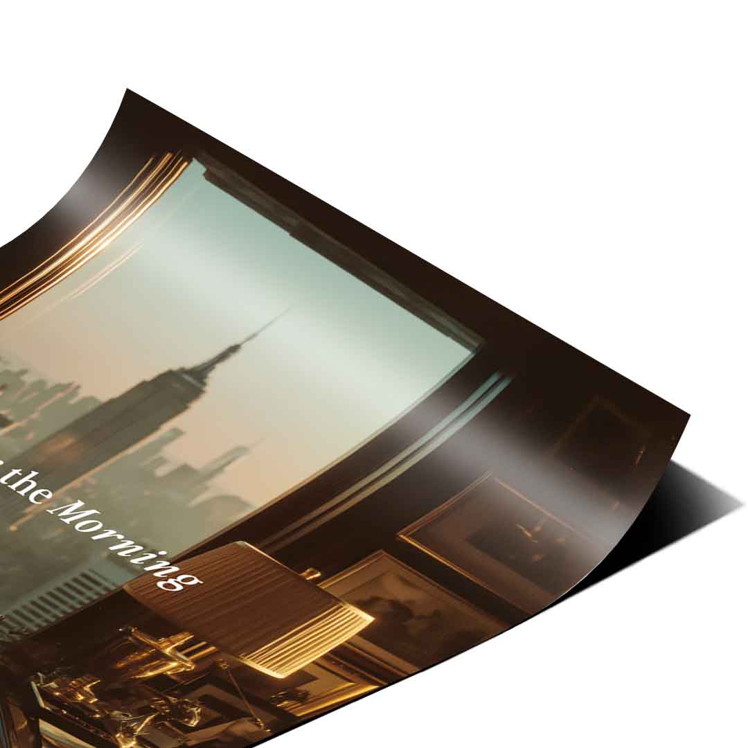 DOTCOMCANVAS Master the Morning Poster Ecke Detail 2