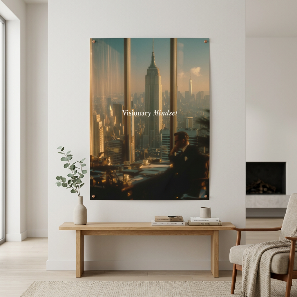 Visionary Mindset Poster Raum-Mockup