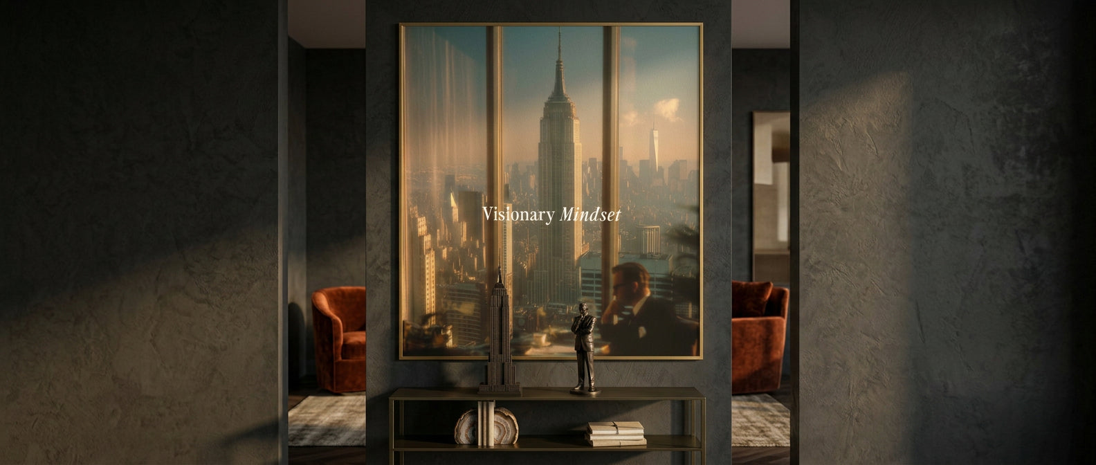 DOTCOMCANVAS® Visionary Mindset Poster – Website Banner