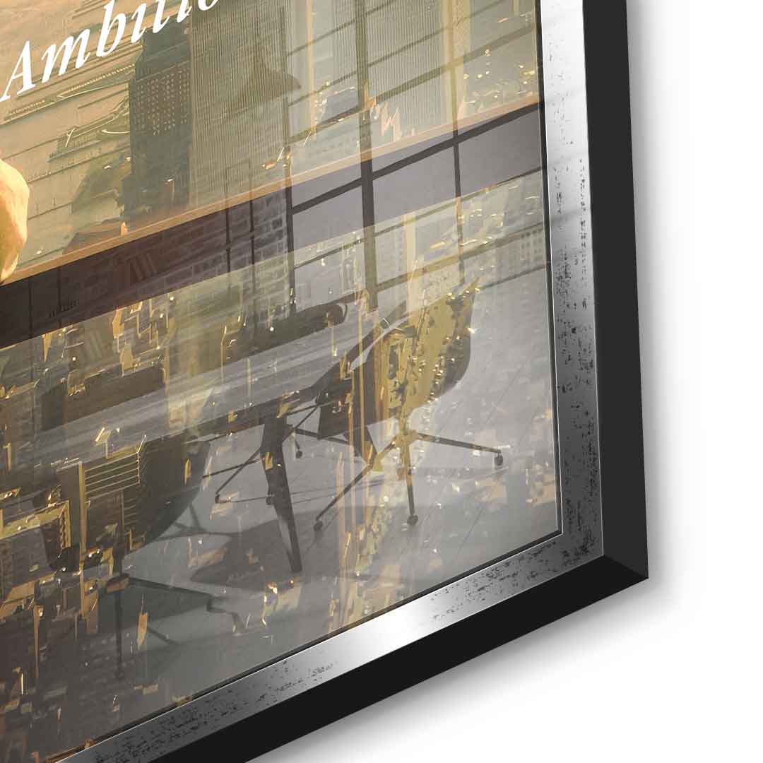 DOTCOMCANVAS Timeless Ambition Acrylglasbild Detailansicht silber