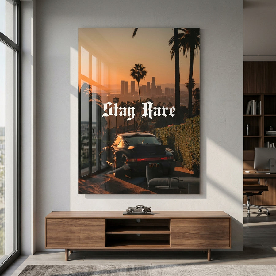 DOTCOMCANVAS Stay Rare Acrylglasbild im Wohnraum Mockup