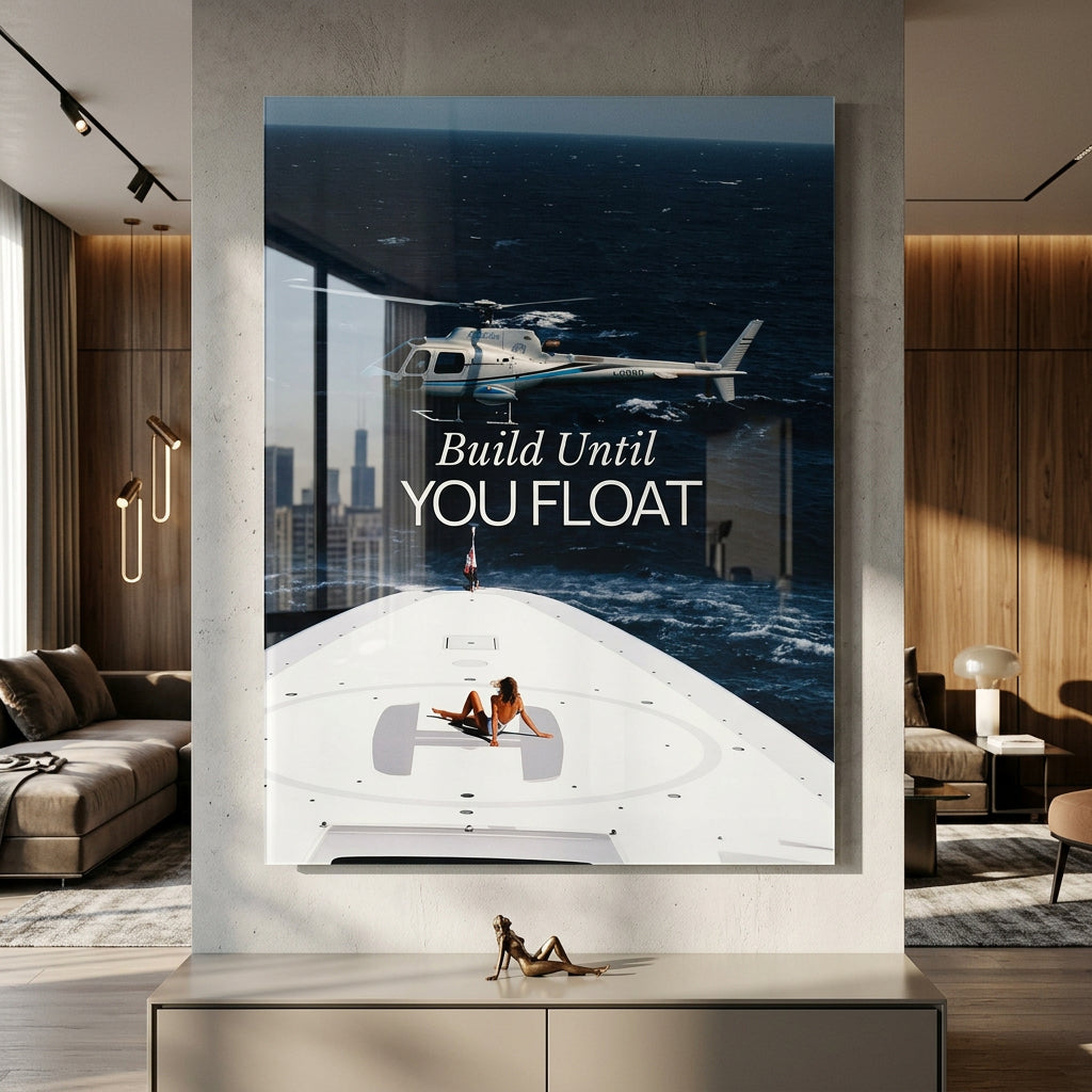 Build Until You Float Acryl Room
