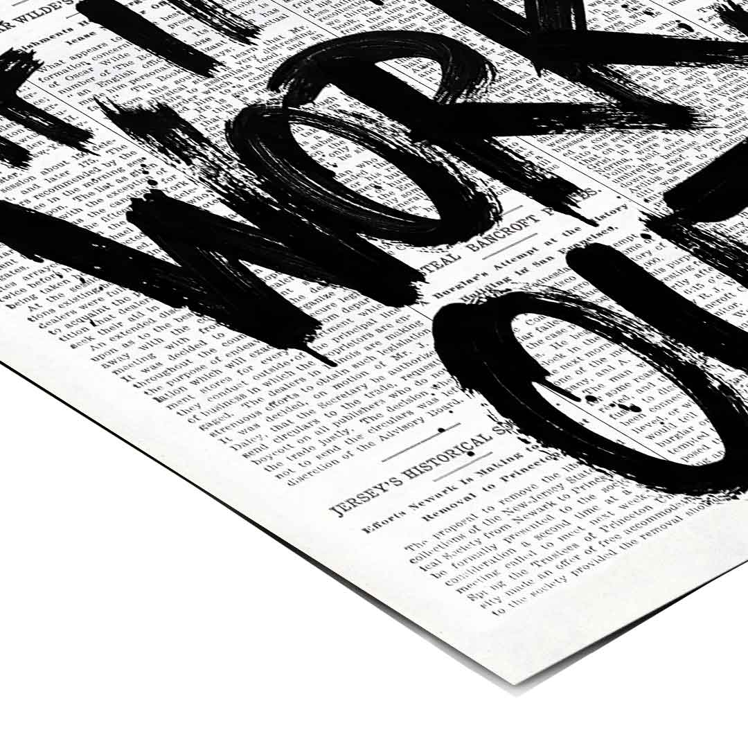 What if it all works out Poster Corner Detail