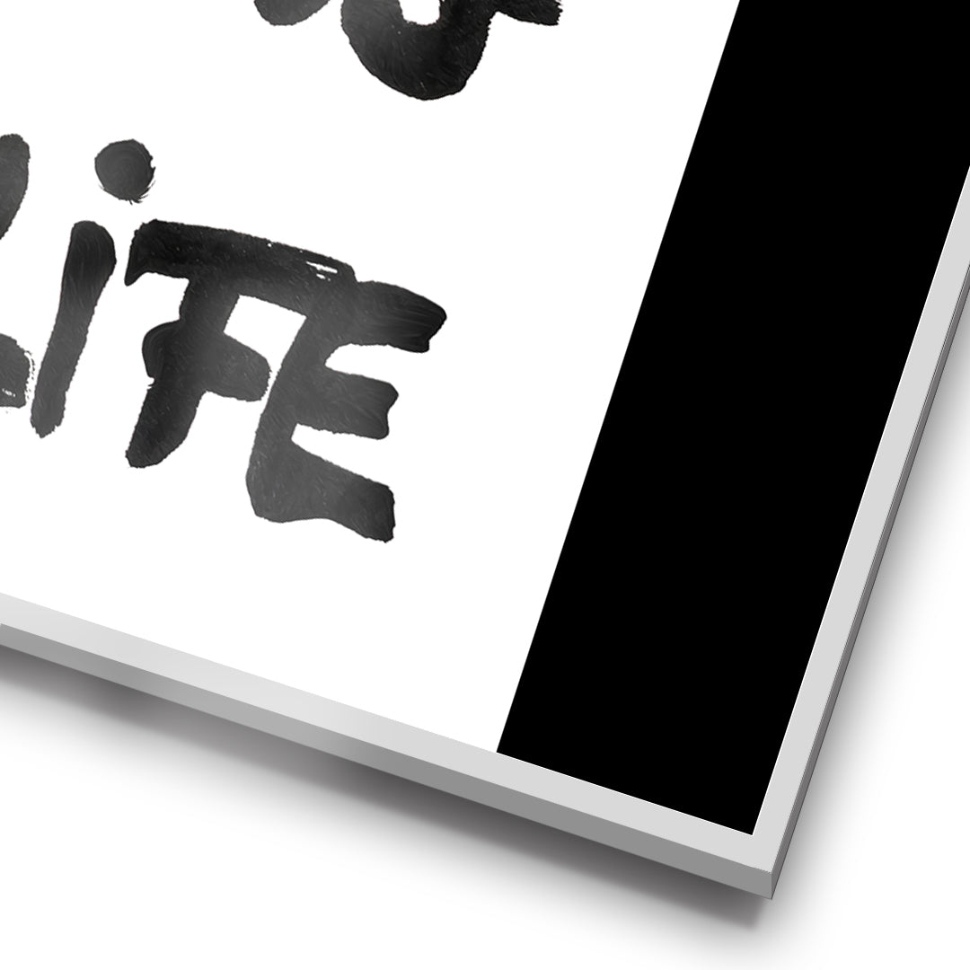 DOTCOMCANVAS live your f***ing best life Poster Rahmen Detail