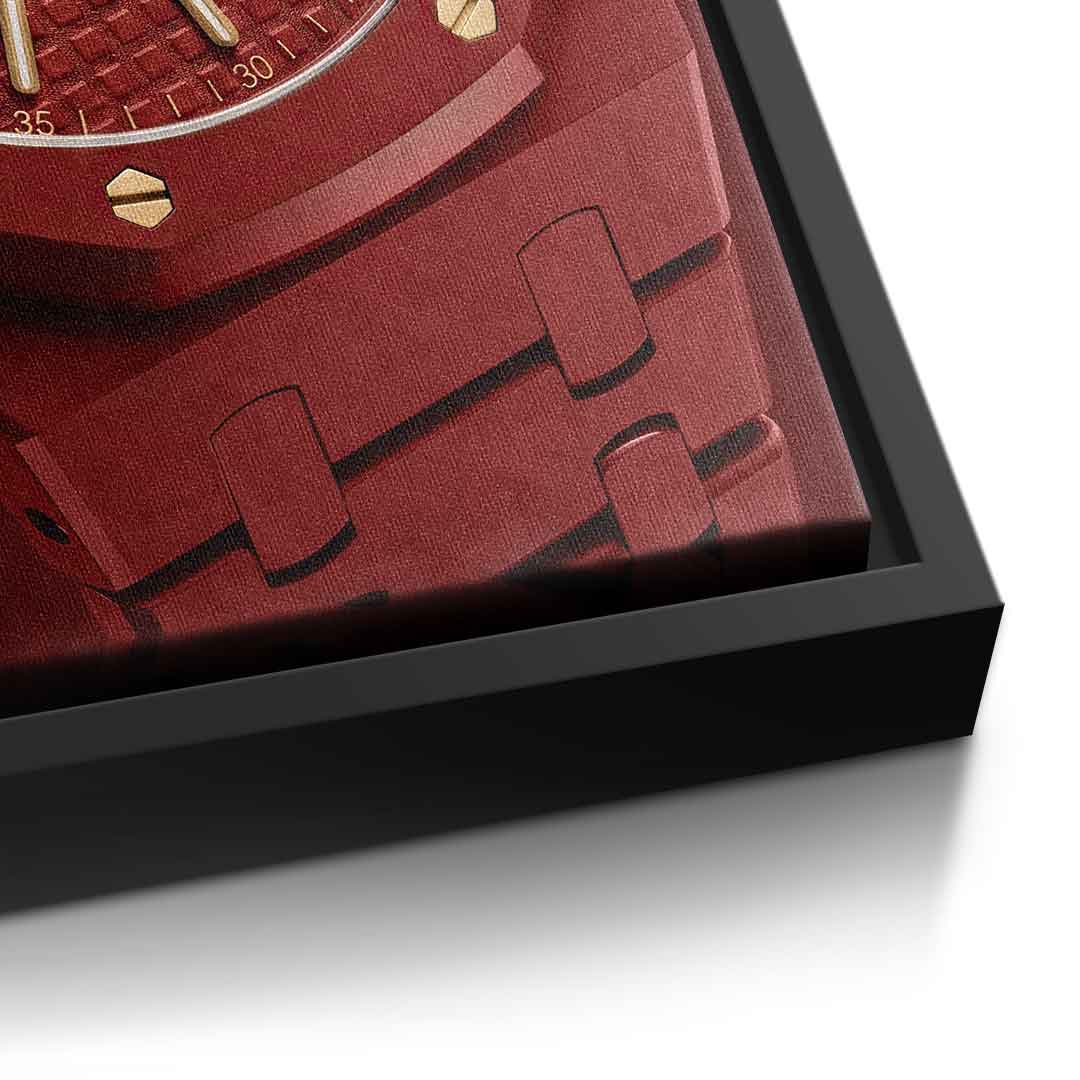 Luxury Timepiece Formula 1 Leinwandbild Detail Schwarz
