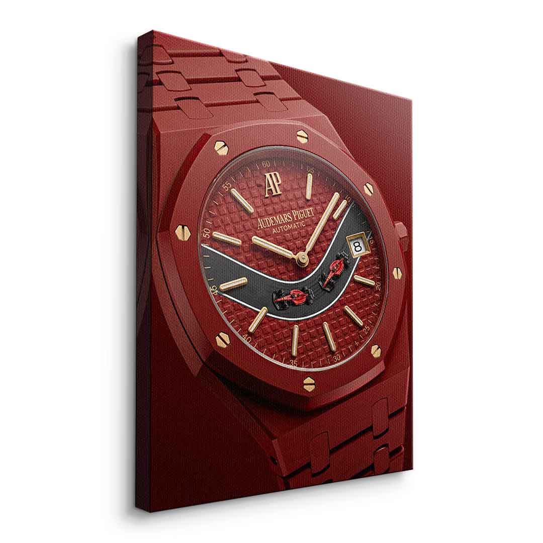 Luxury Timepiece Formula 1 Leinwandbild Seitenansicht ohne Rahmen