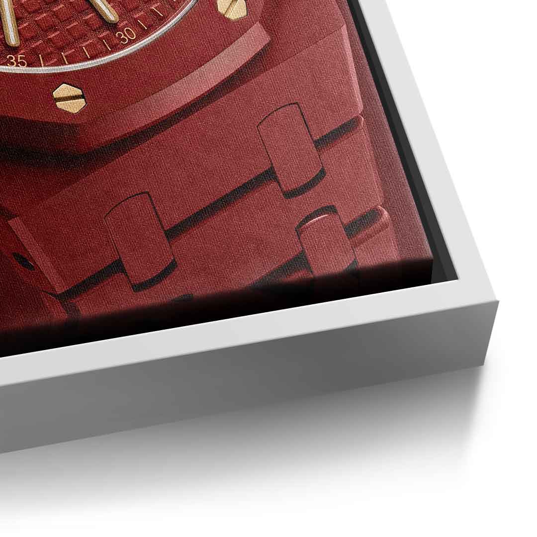 Luxury Timepiece Formula 1 Leinwandbild Detail Weiss