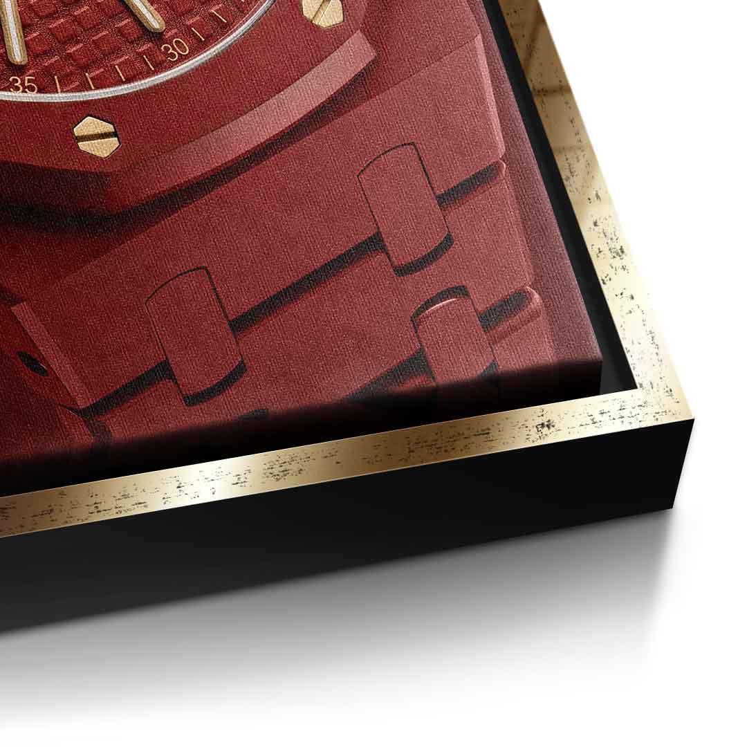 Luxury Timepiece Formula 1 Leinwandbild Detail Gold