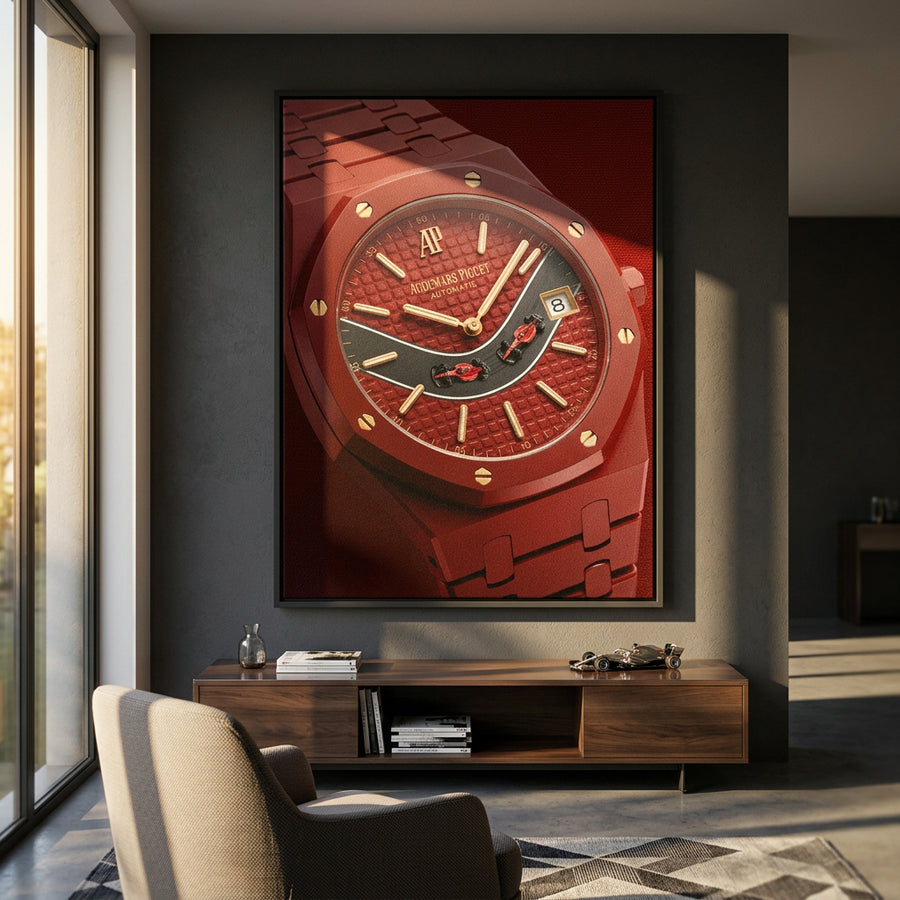 Luxury Timepiece Formula 1 Leinwandbild im Raum