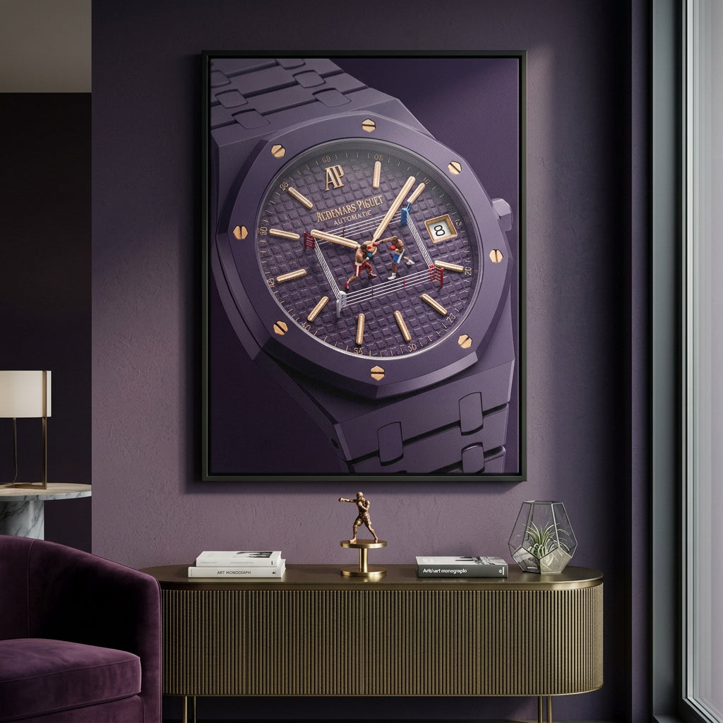 Luxury Timepiece – Boxing Leinwandbild im Raum