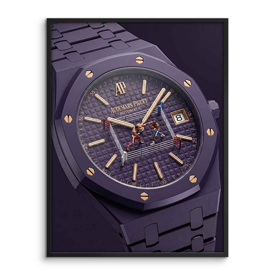 Luxury Timepiece – Boxing Poster im Rahmen