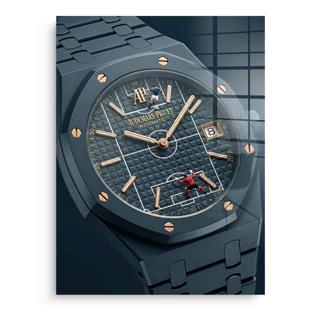 Luxury Timepiece – Football Acrylglasbild Ohne Rahmen